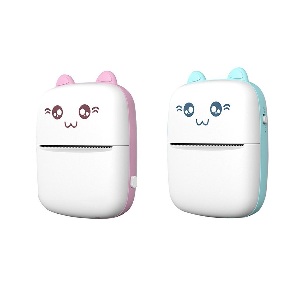 Handheld Mini Thermal Printer Mobile Phone Wireless Photo Memo Wrong Question Printer With 1 Roll Printing Paper