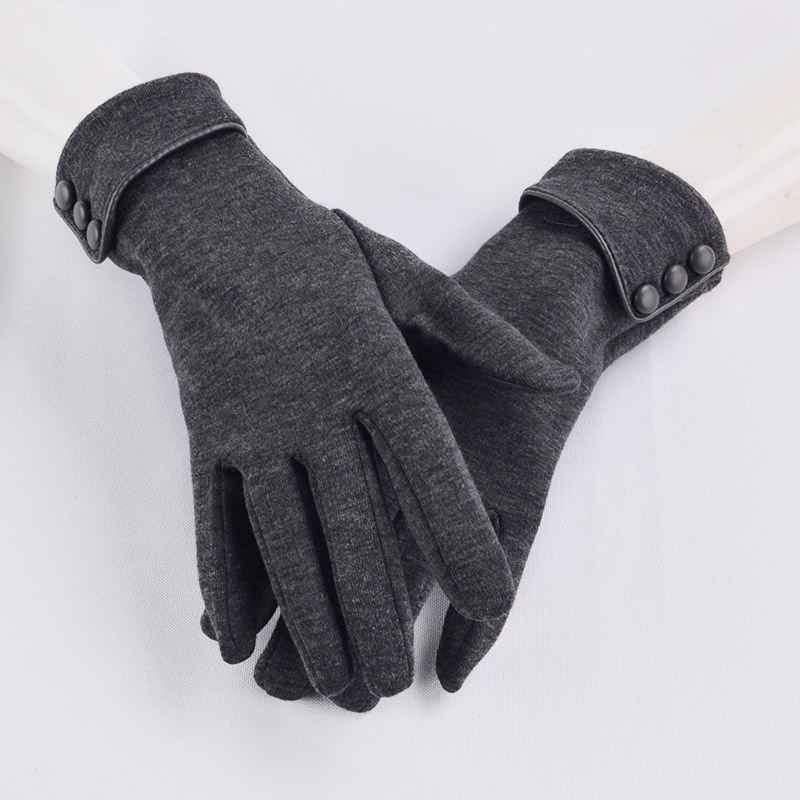 Elegante Plüsch Frauen Handschuhe Herbst Winter Warme Handgelenk Fäustlinge Weiblichen Fahren Handschuhe guantes mujer luvas de inverno: Stil 1 grau