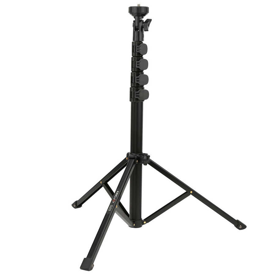 Kingjoy 1.5m photo studio anel luz suporte 5 seções do telefone móvel tripé para maquiagem gravação de vídeo ao vivo