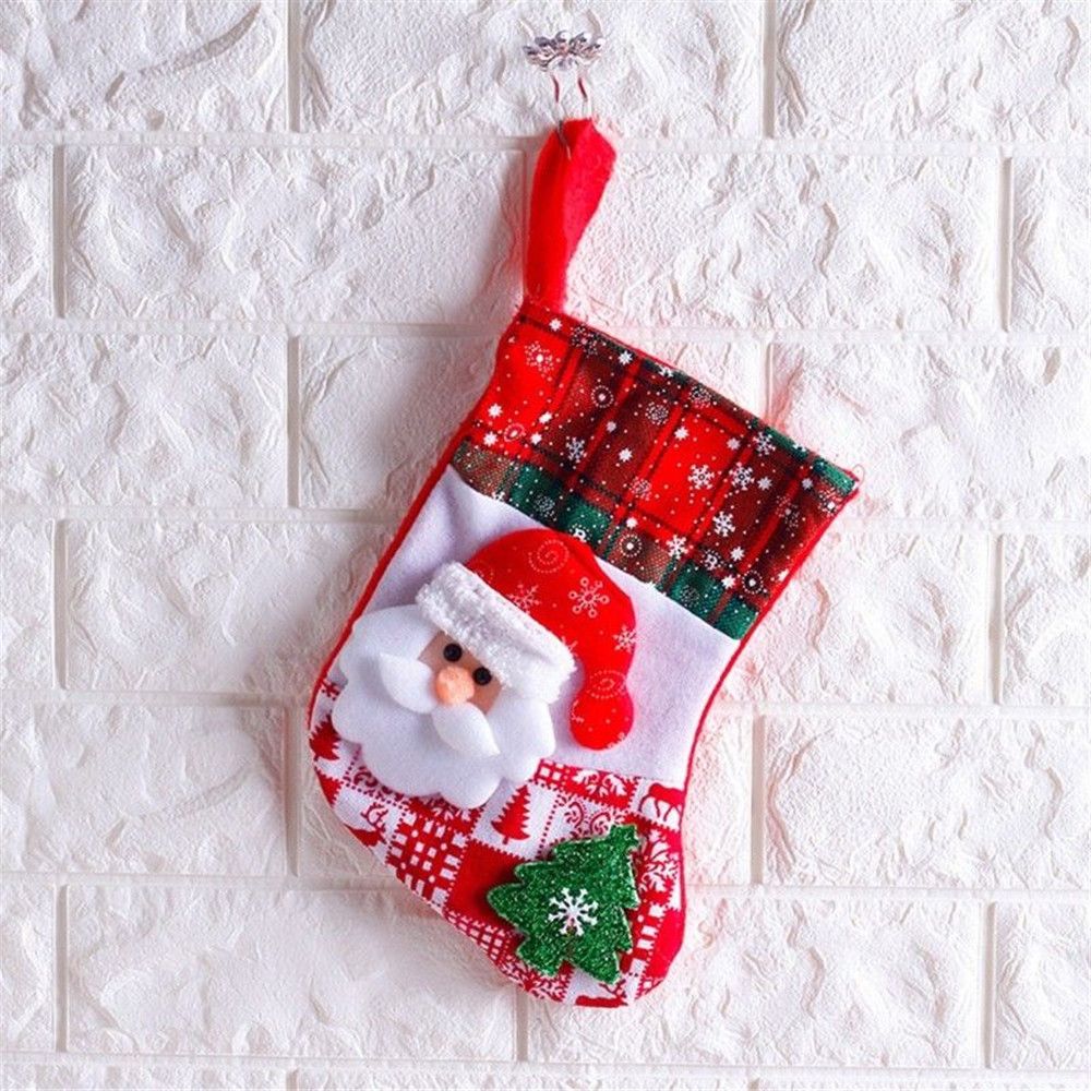 Kerst Santa Sokken Leuke Ornamenten Festival Party Xmas Decor Deur Muur Haard Boom Opknoping Decor Bag gratis leveren