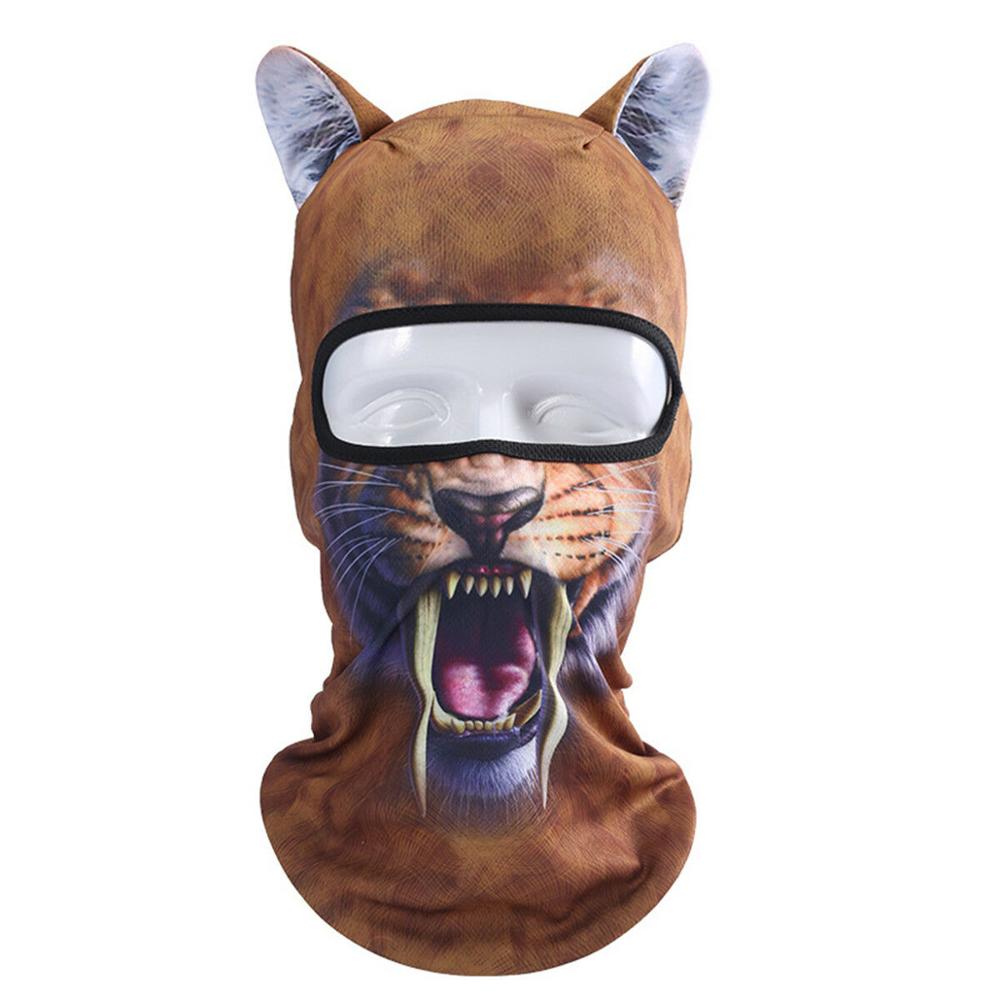3D Animal Cat Dog Outdoor Bicycle Cycling Sport Ski Full Face Mask Hat: B