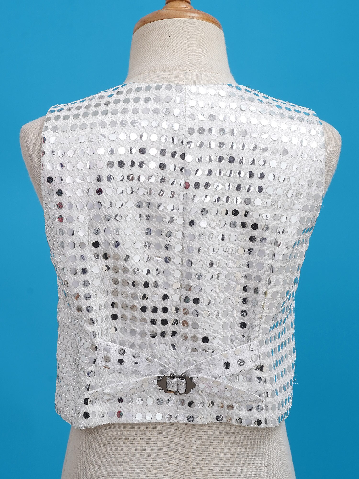 Gilet sans manches à paillettes pour enfants, 6-14, Costume de danse pour chorale, Jazz, Performance sur scène