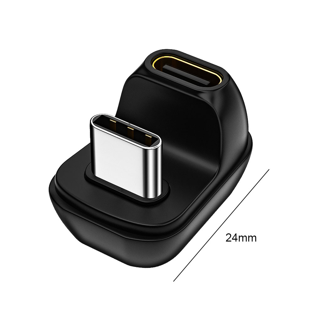 Adattatore dati USB 2.0/4.0 40Gbps Mini U Shape USB C convertitore cavo da femmina a maschio 100W veloce 8K 60Hz tipo C per Thunderbolt 3/4