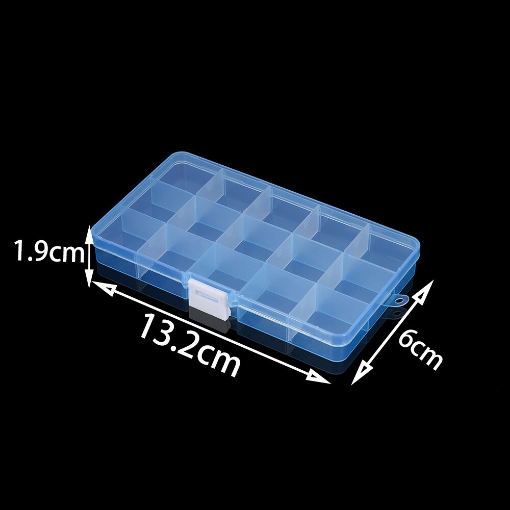 Grids Adjustable Plastic Jewelry Beads Storage Box Case Container Organize For Craft Jewelry Display Boxs Supplies