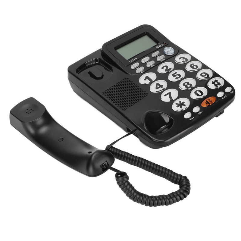 Home Office Landline Phone Desktop Corded Fixed Telephone with Caller ID Display Hands Free Call for Hotel Home Office Use