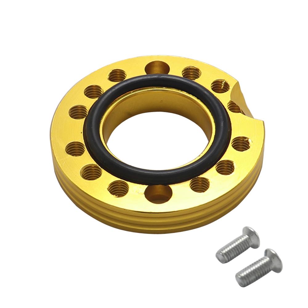 28mm CNC Carb Adjuster Carburetor Inlet Manifold Spinner Plate Adaptor For Pit Dirt Bikes Buggy: gold