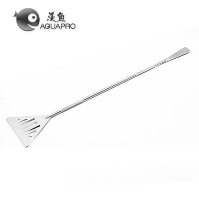 ADA AQUAPRO Plant Cleaning Tools Stainless Steel Scissor Tweezer Scoop Scraping algae knife Aquarium Water Fish tank: Professional sand sh