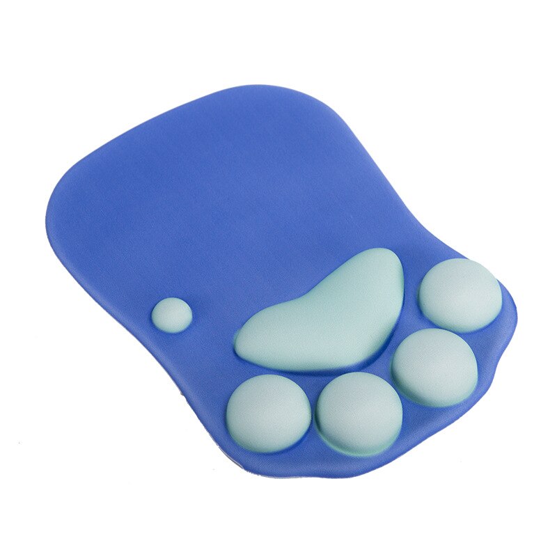 3D gioco topo pad in silicone Zampa di Gatto Zerbino di Resto di Polso di Gomma Piuma di Memoria comfort Mousepad Del Fumetto Zampa di Gatto Del silicone anti-Antiscivolo Ergonomico: 5