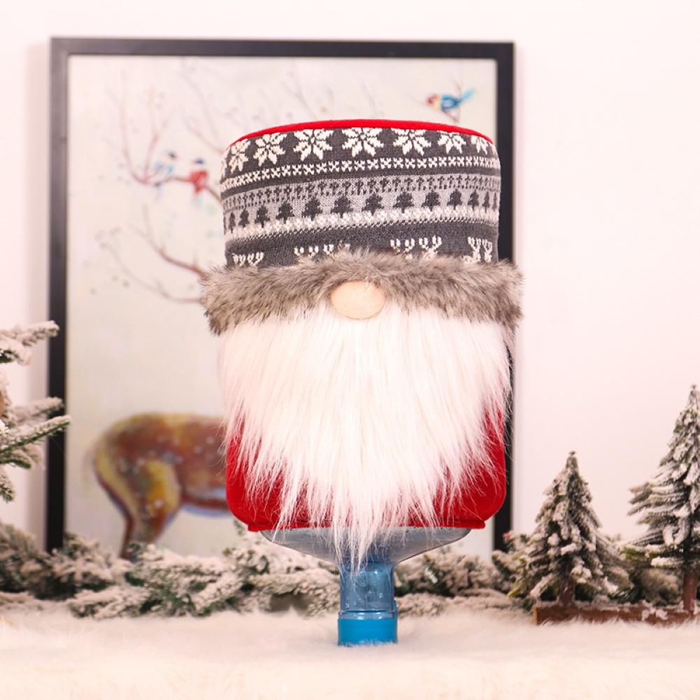 Cartoo Sneeuwpop Kerstman Doek Drinken Emmer Stofdicht Beschermende Cover Case Decoratie