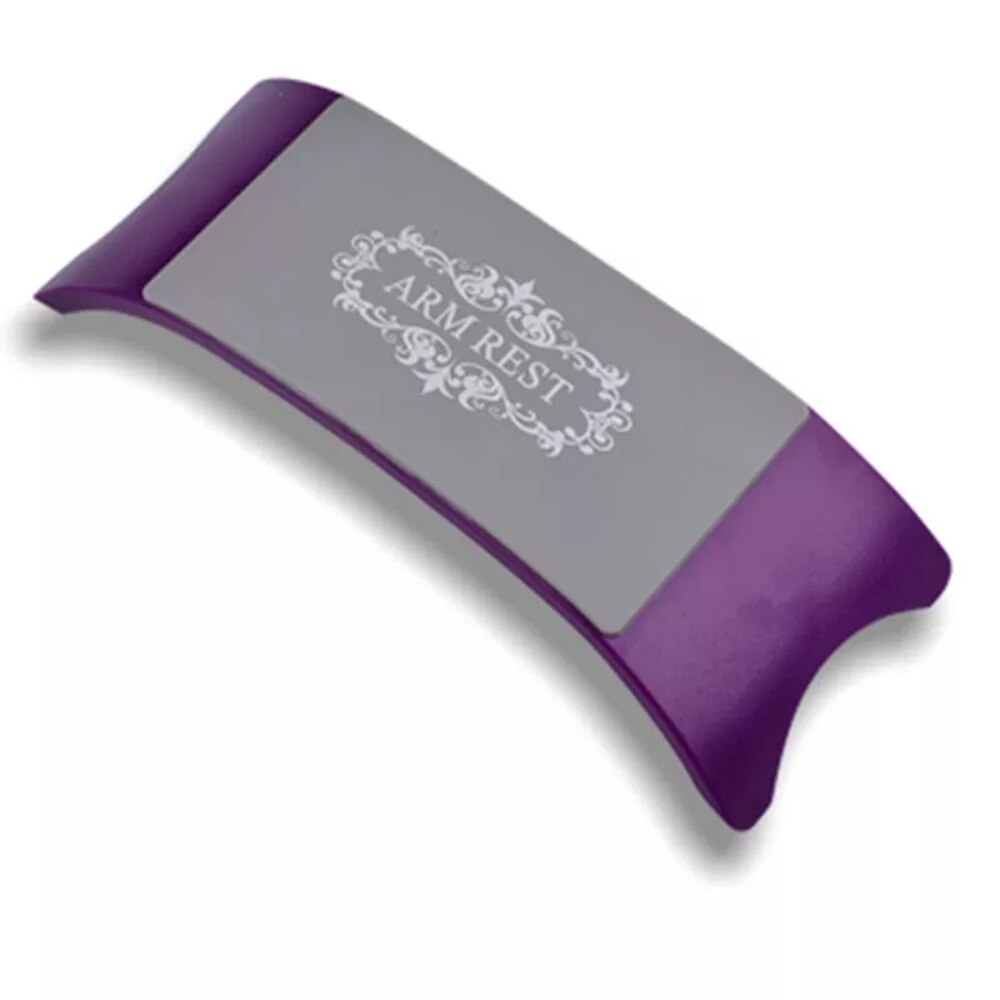 Repose-main en silicone pour poignet, avec coussin en forme de u pour espace de manucure en plein air,: Style B Purple