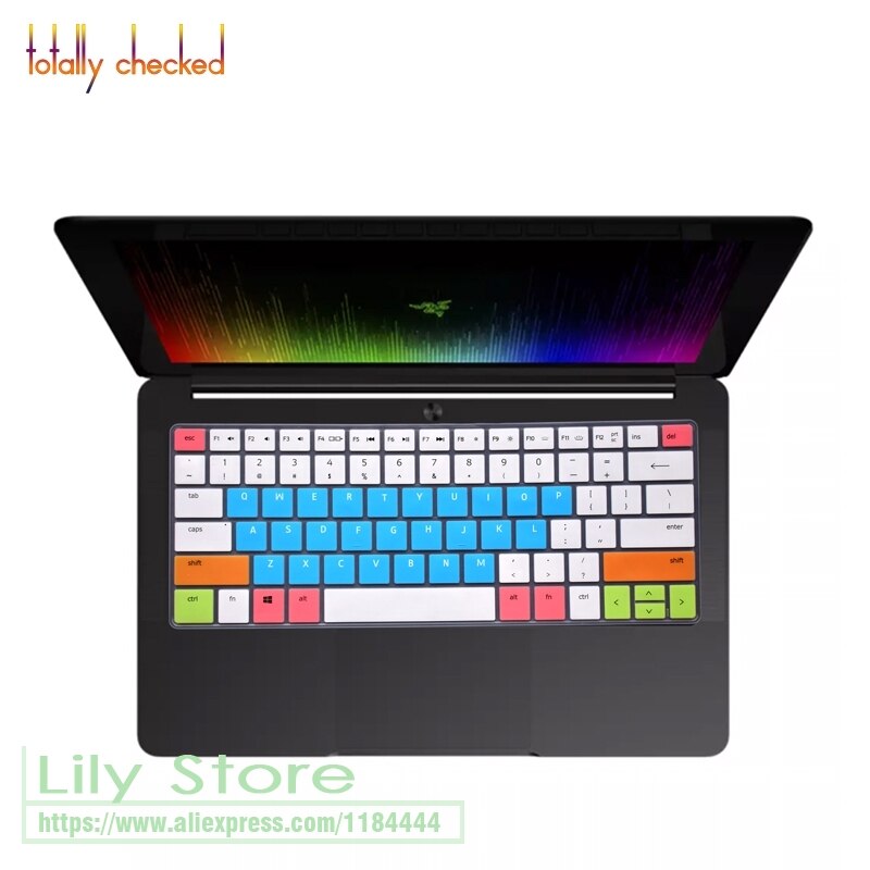for Razer Blade 15 Advanced Gaming 15.6'' Silicone laptop keyboard cover Protector: candyblue