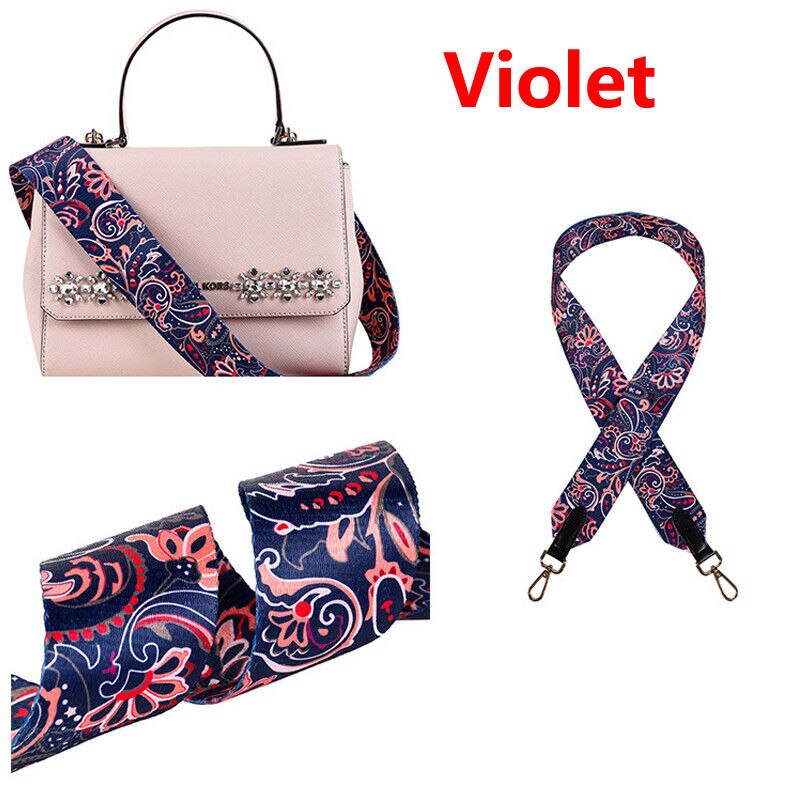 Nylon Farbigen Gürtel Taschen Gurt Zubehör für Frauen Regenbogen Einstellbare Schulter Aufhänger Handtasche Riemen Dekorative kette tasche: Purpurrot