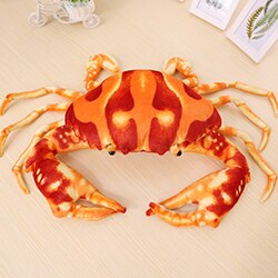 Lifelike Swimming Crab Stuffed Plush Doll Green/Brown/Orange Aquatic Ocean Sea Plush Animals Home Decorative Plushie 27-80cm: Length 24cm-27cm
