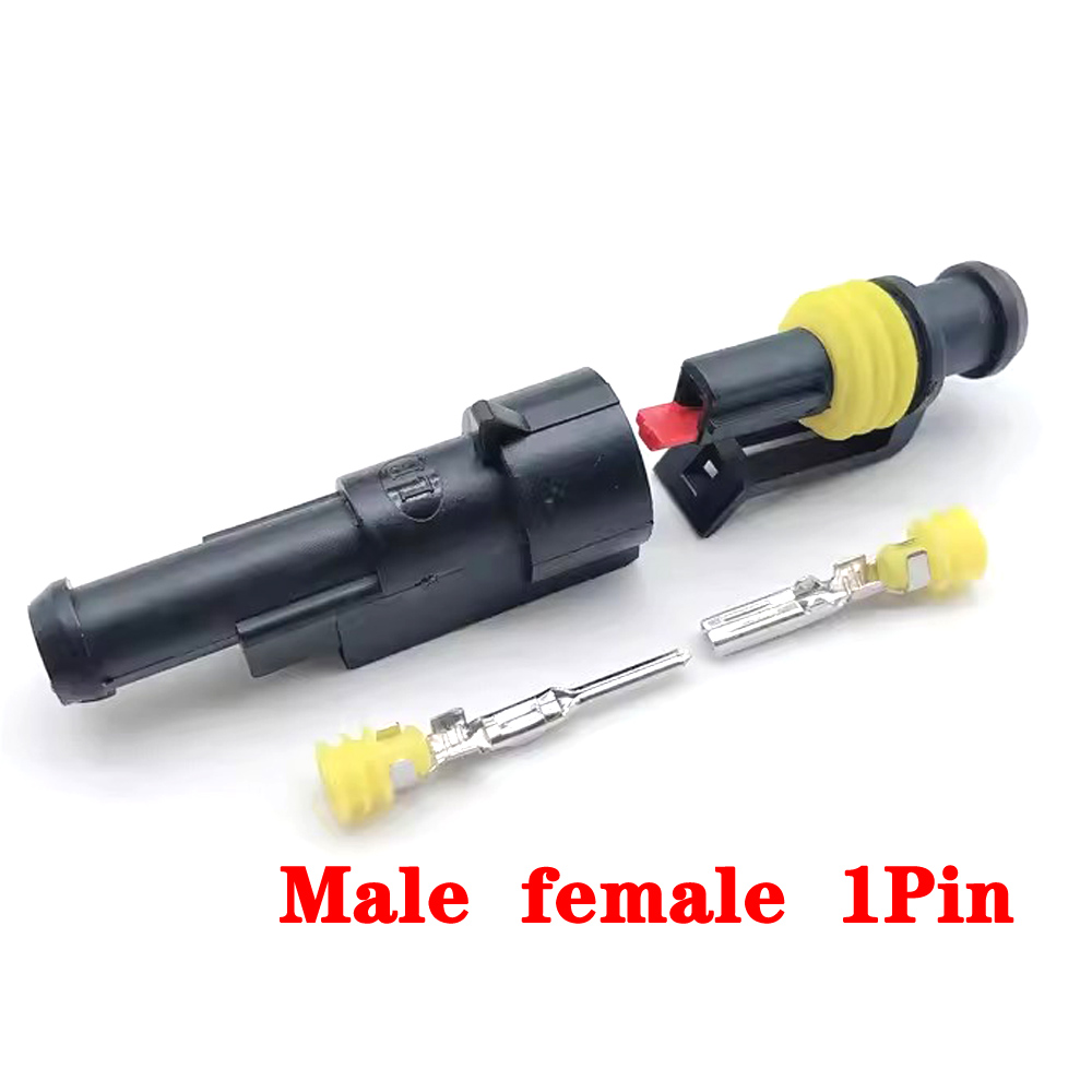 1 Satz 1-polig 2-polig 3-polig 4p 5p 6-poliger Autos tarter Stecker Buchse Docking versiegelter Stecker Kfz-Motor- Kabelbaum stecker Stecker: Armee Grün