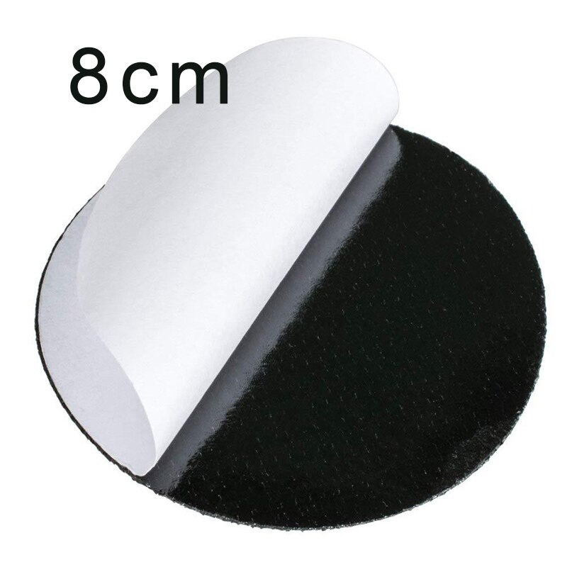 Points de fixation auto-adhésifs solides de 8cm, velcro noir, crochet et boucle, ruban adhésif pour drap de lit, tapis de canapé