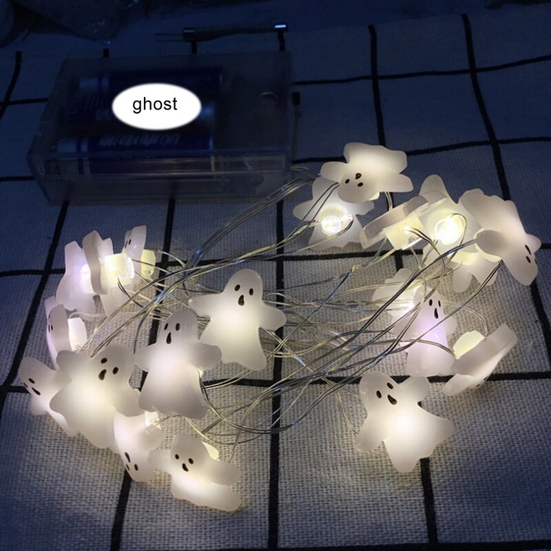 Christmas Decoration Outdoor Waterproof String Light Deer Snowman Snowflake Copper Wire Christmas Day String Lights 2M 20 Lights: Ghost