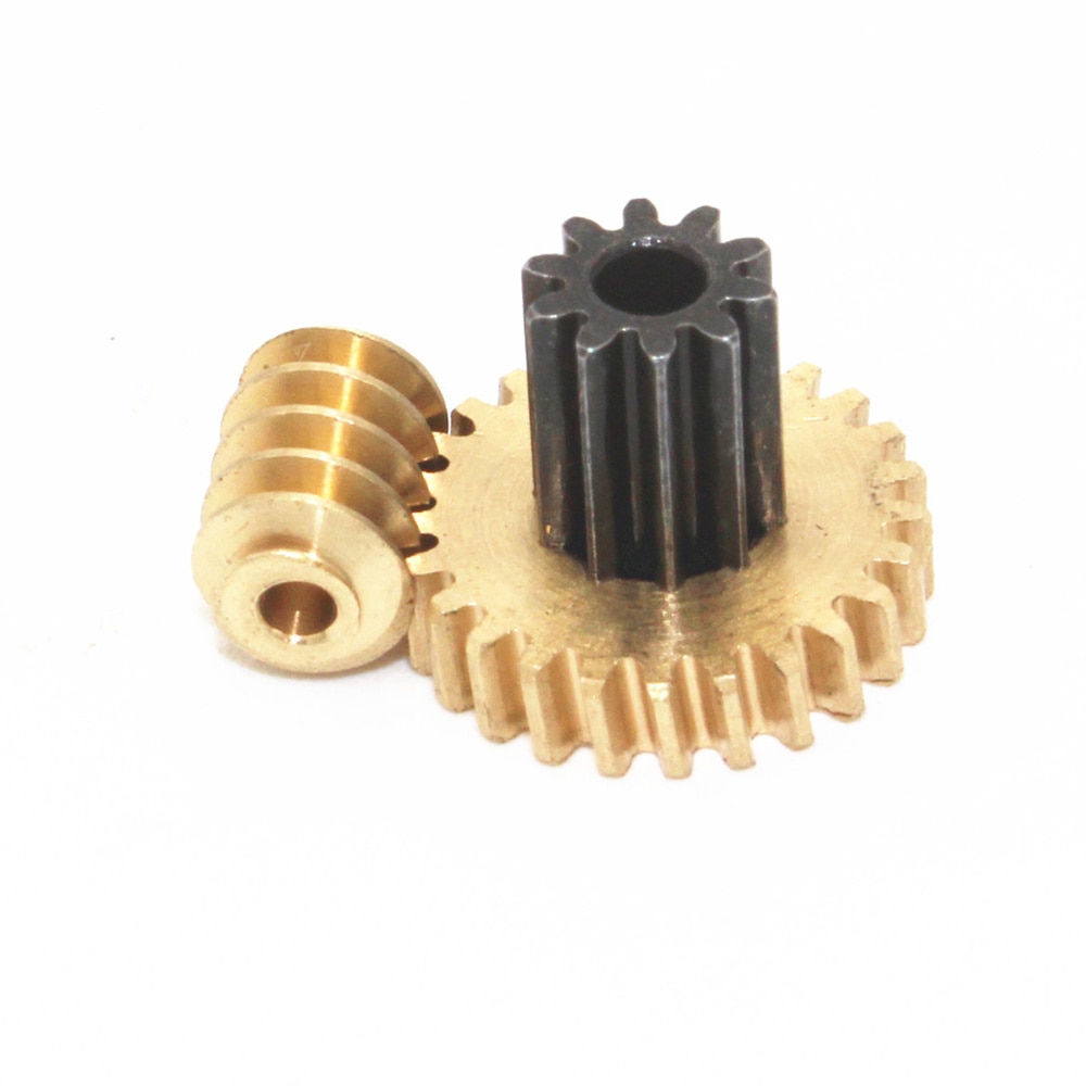 0.5M Turbine worm set Small dual gear Copper/POM-White material