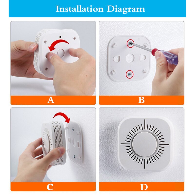 Wireless 433 Smoke Detector Sensor Alarm Detector Home Security Alarm System Security Protected Home Security Monitoring System