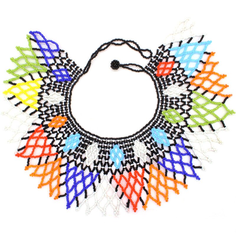 Handmade Long Tassel Colorful Miyuki Beading Necklace Bohemian Style Summer Vacation Beach Wear Jewelry Chic Necklace: B