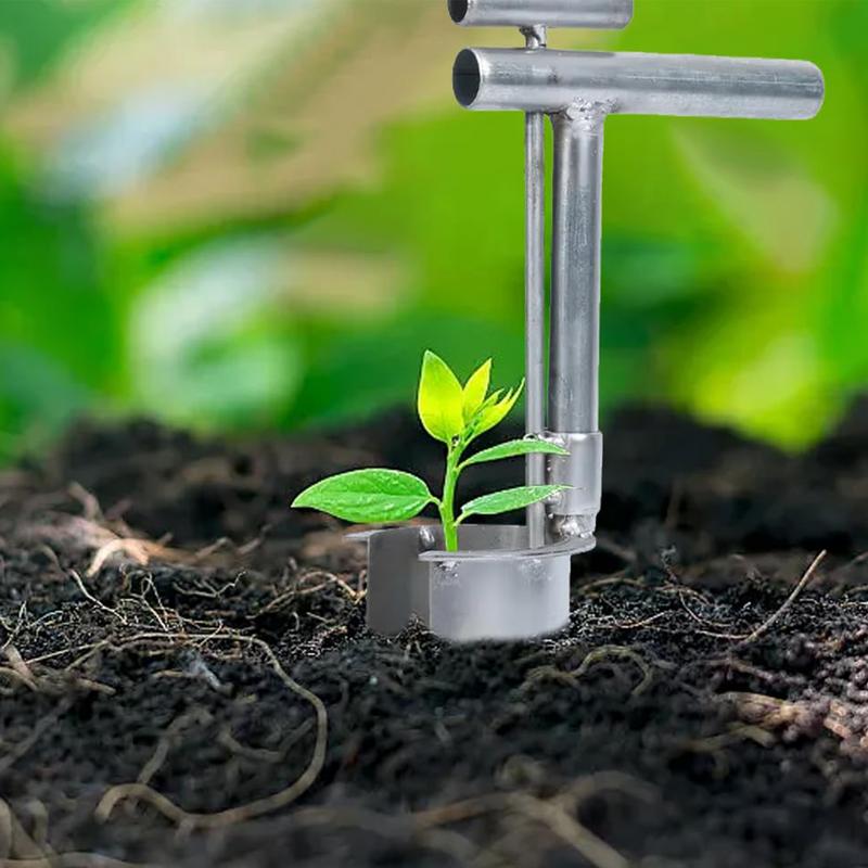 Transplantador de plántulas, trasplantador de jardines, herramienta multifuncional para plantar y trasplantar jardines para excavar, deshierbe