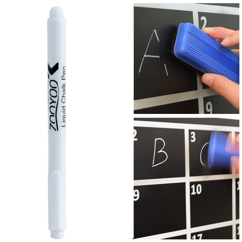PVC White Liquid Chalk Pen/Marker For Glass Windows Chalkboard Blackboard