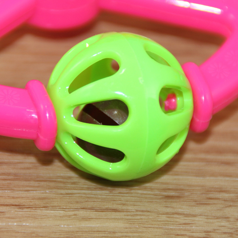 1pc Baby Toy Funny Little Develop Intelligence Plastic Hand Bell Rattles Christmas Birthday Toys for Kids