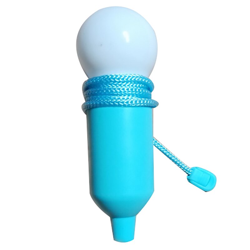 Draagbare buitenlamp met trekkoord, ledlamp, kampeerlantaarn, op batterijen, kleurrijke ledlamp, hanglamp, witte verlichting: Blauw