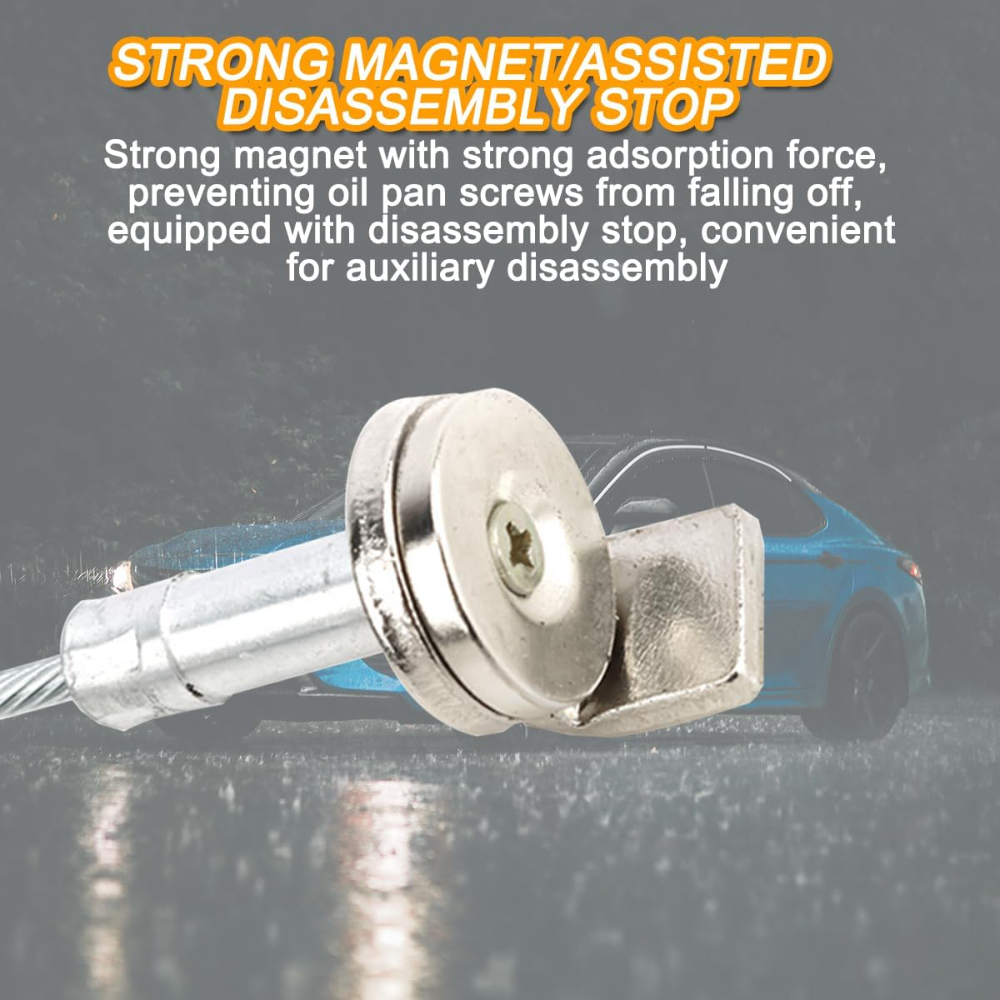 Strong Magnetic Car Oil Drain Plug Remover Tool Anti Scald Vehicle Oil Filter Sump Plug Removal Wrench Auto Oil Drain Plug