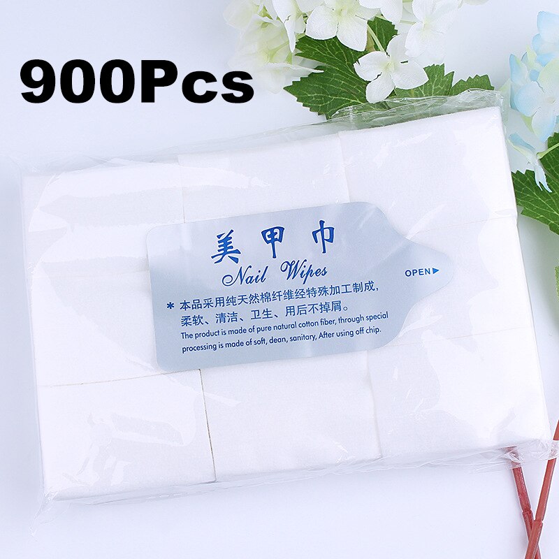 100 Stks Nagel Veeg Removal Wraps Wit Schoon Vegen Katoen Lint Pad papier Manicure Care Droge Nagellak Remover Make Nail Tool J