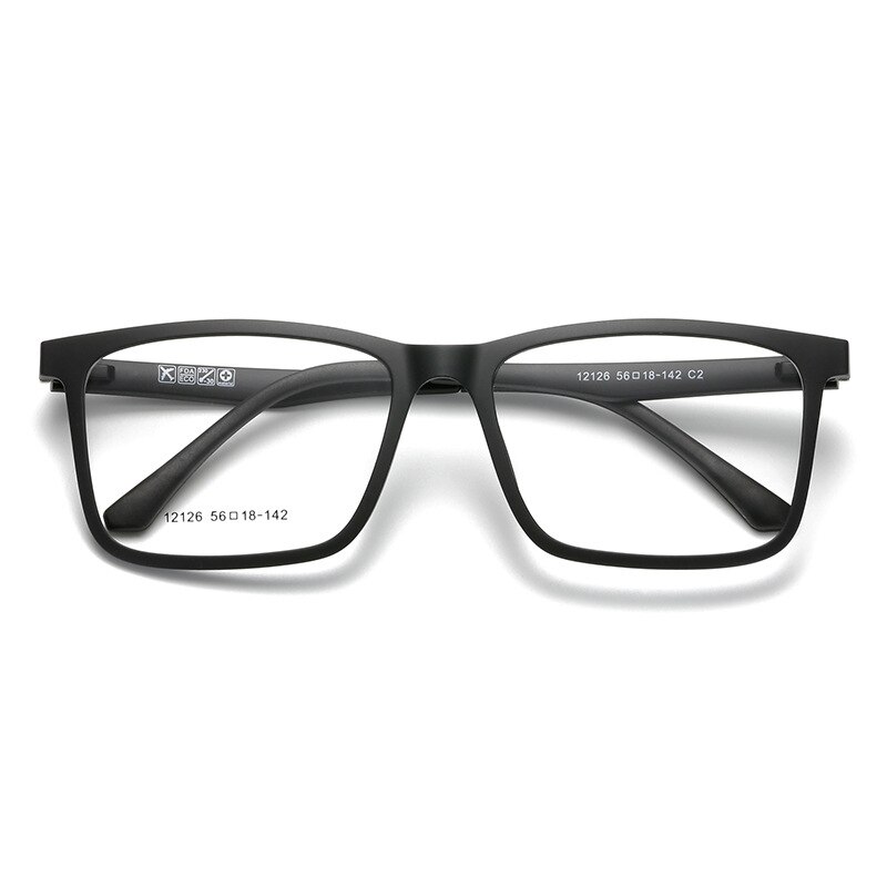 Gafas para miopía con montura para hombre y mujer, lentes de sol polarizadas de absorción magnética con espejo de manga con 5 Clip, cuadradas y grandes