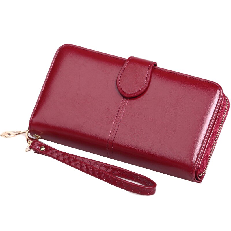 Dames pu leren portemonnee creditcard dames portemonnee lange clutch rits dames effen portemonnee