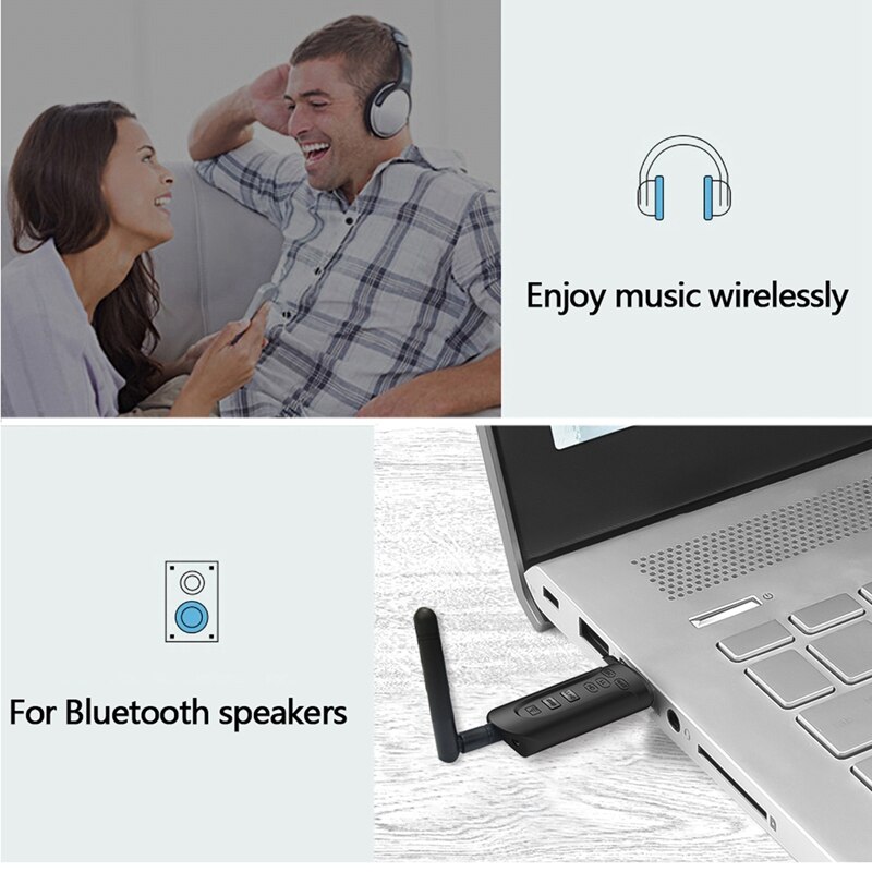 CSR8670 USB Bluetooth 5.0 Transmitter Adapter AptX Low Latency for TV Computer Wireless Audio Transmitter