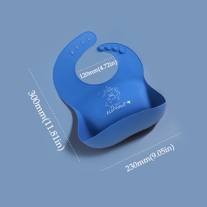 Baberos impermeables para bebé, alimentación de silicona, toalla de Saliva, delantales de dibujos animados para niño y niña, babero ajustable