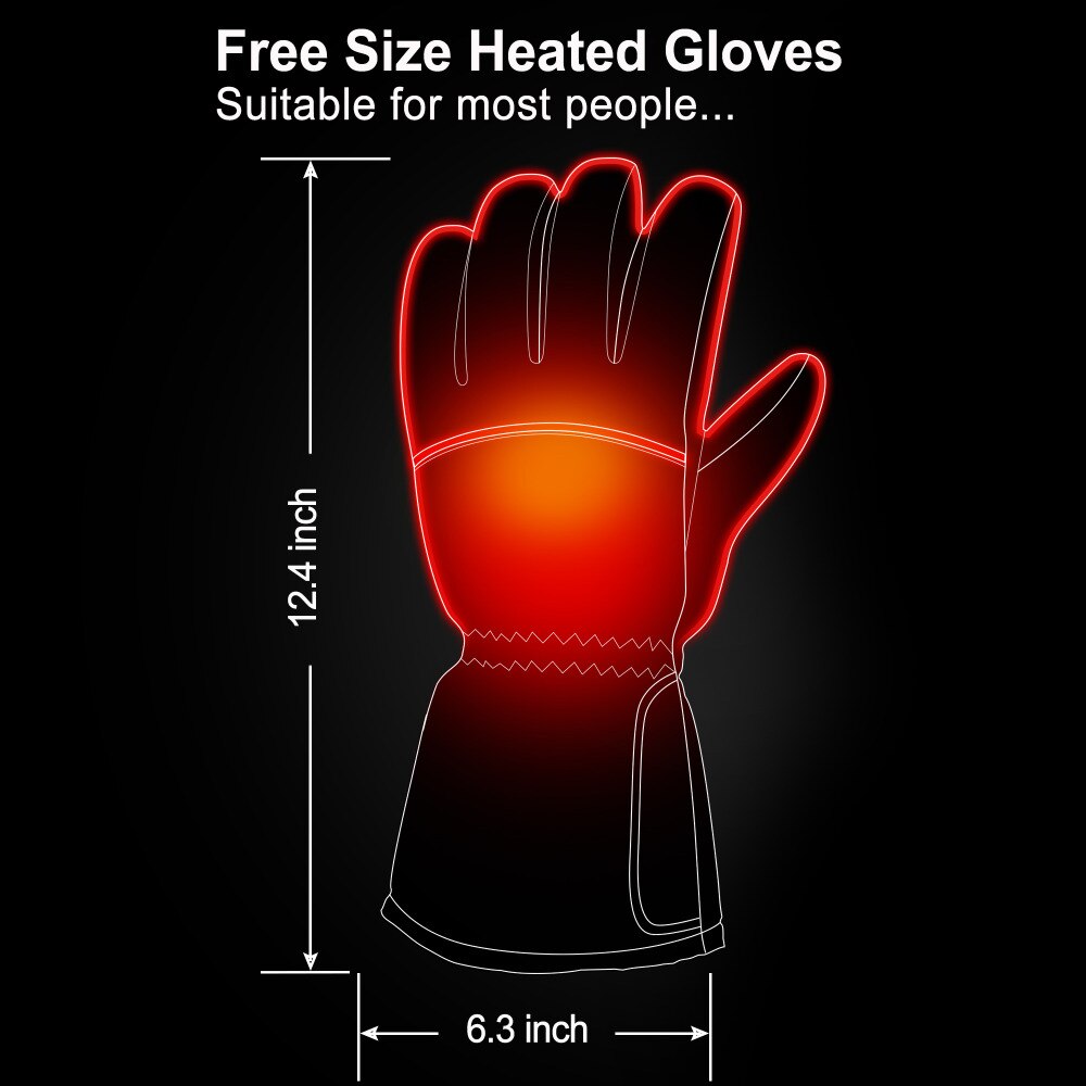 4.5V Electric Thermal Heated Gloves with AA Battery Powered Heated Gloves for Men and Women Electric Hands Warming