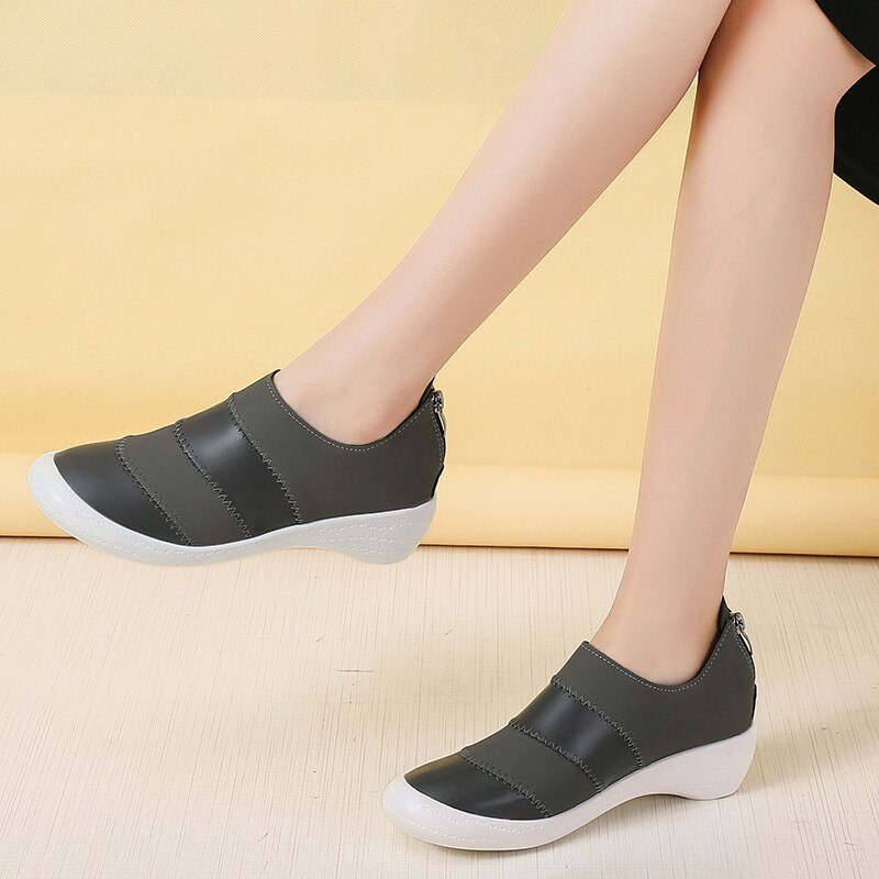 Size 35-41 Lente Licht Gewicht Platte Schoenen Mode Ronde Teen Sokken Schoenen Vrouw Sneakers Vrouwen Casual Geweven Loafers dames Schoenen
