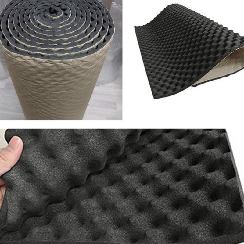 Tapete isolante de som automotivo, x 50cm, isolamento de ruídos, espuma de amortecimento, subwoofer, acessórios para carros