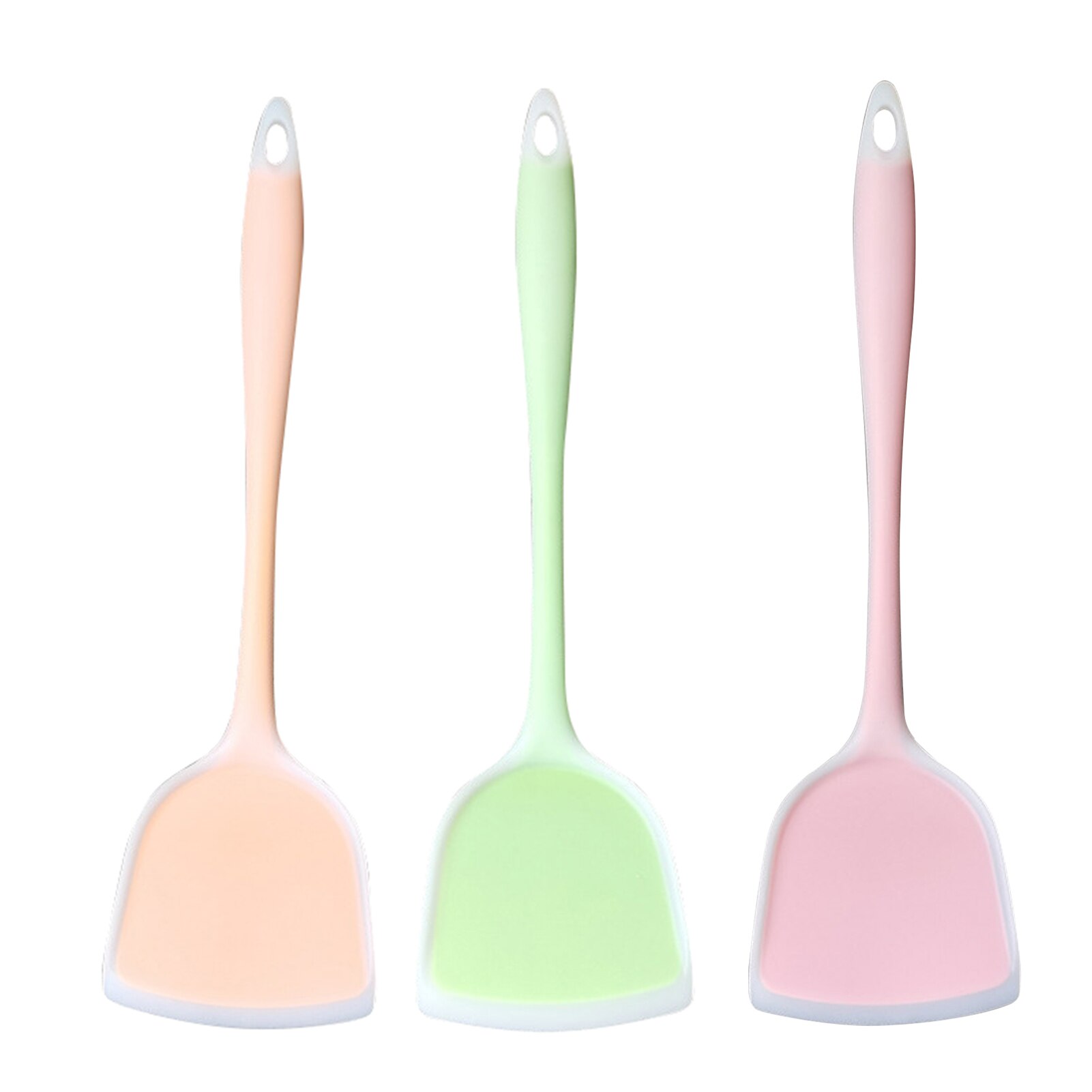 Slotted Turner Heat Resistant Seamless One-Piece Food Grade Silicone Cooking Utensils Spatula for Kitchen