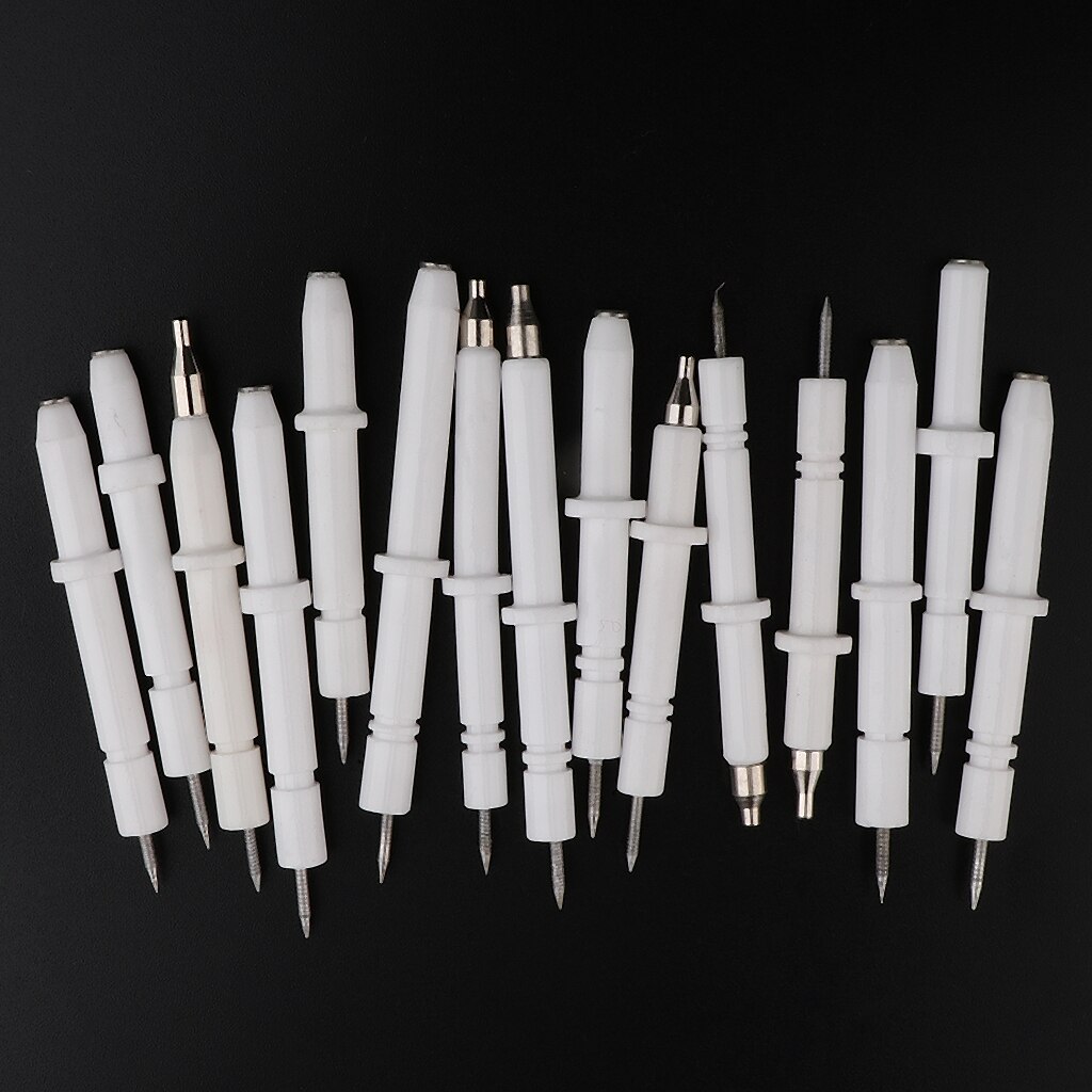 15pcs Gas Stove Ceramic Ignition Sensor Needle Set, Gas Stoves Parts Furnace Ignition Needle-57mm-76mm