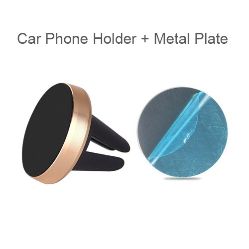 Untoom Magnetische Auto Telefoon Houder Voor Iphone X Xs Max 7 8 Magneet Air Vent Mount Voor Samsung S9 S8 in Auto Mobiele Telefoon Standhouder: Gold