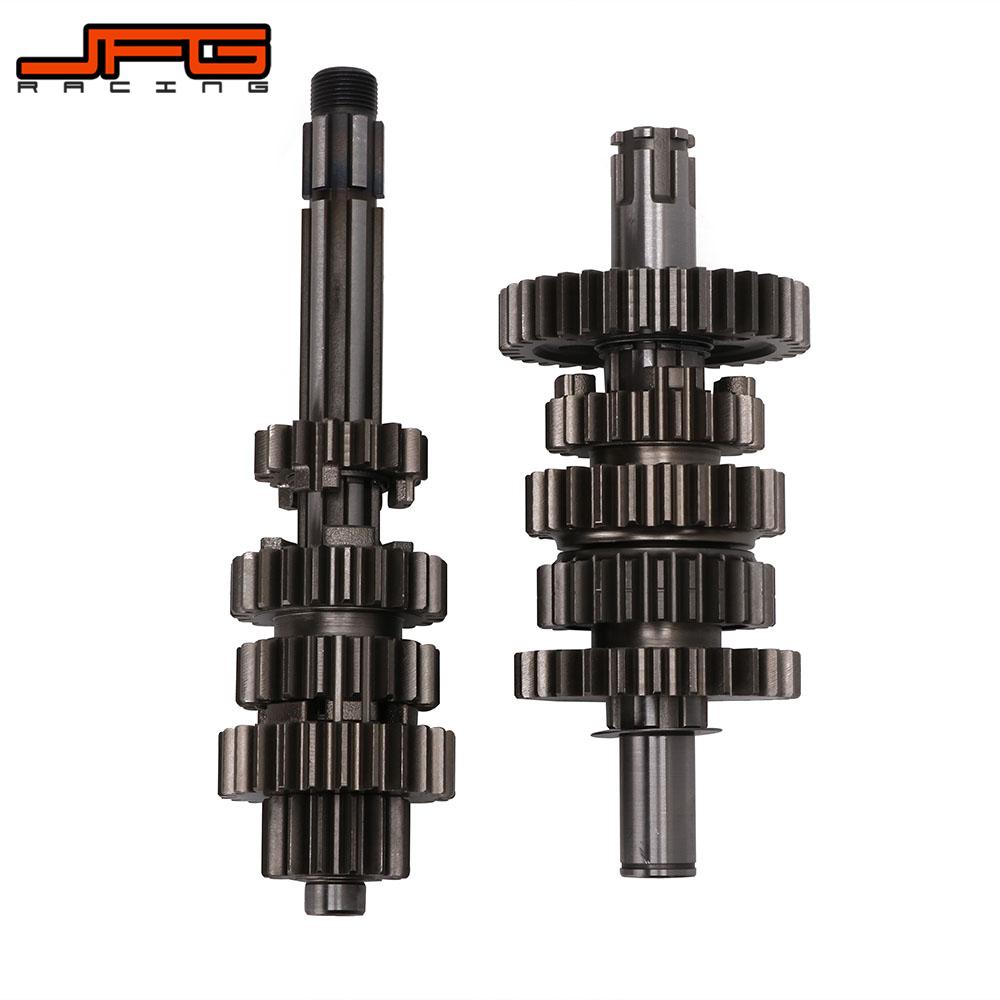 Motorcycle Transmission Gear Box Main Counter Shaft Kit For ZongShen ZS 190cc Engine Pit Dirt Bike