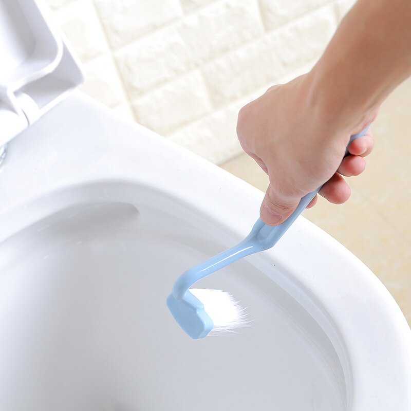 Acessórios do banheiro cleaing toalete escova de limpeza escova de toalete portátil canto com punho de dobra scubber curvo cleaing ferramentas
