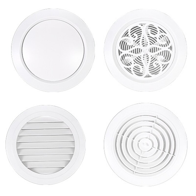 Couvercle de ventilation décoratif, grille de Ventilation ronde, sortie avec écran intégré pour mur, plafond, couvercle de ventilation, outil de cuisine