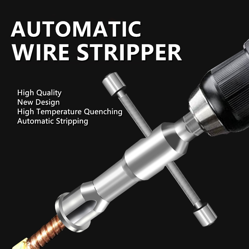 Automatic Wire Stripper Twisted Wire Tool Cable Peeling Twisting Connector Electrician Stripping Artifact Connector Hand Tools