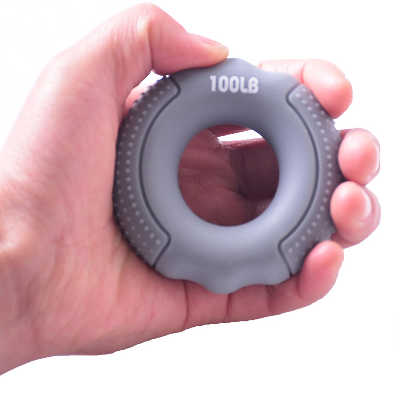 Strength Hand Gripper Grip Siliconen Ring Hand Weerstand Band Vinger Pols Training Carpaal Expander 20lb-100lb Oefening Gym