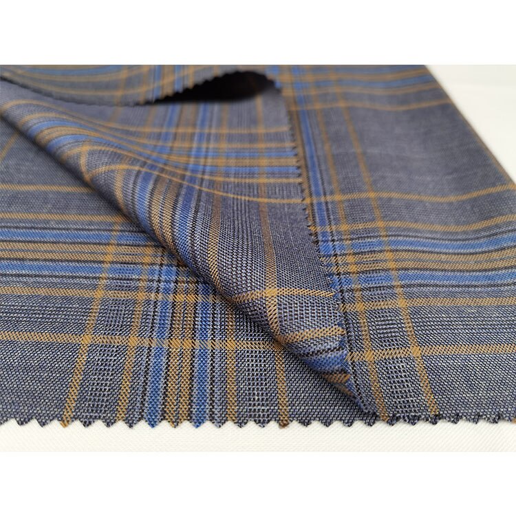Sarga de poliéster de 145cm x 50cm, hilo de tela teñida para uniforme escolar, tela a cuadros para ropa, bolsos, Falda plisada JK