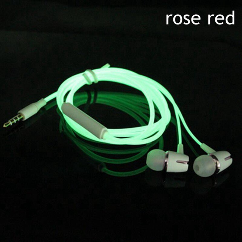 Original Remote Control Head phone For OPPO R15 R11 R17 R9 PLUS For Vivo X7 X9 X27 X29 X23 Luminous Mic Music Mobile Headphone: luminous  rose red