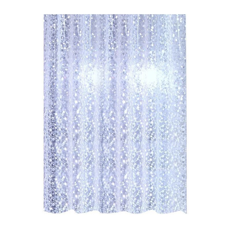 3D Sheer Shower Curtain Waterproof Shower Curtain Transparent Bathing Bathroom Curtains For Home Decoration Bathroom Accessories: Default Title