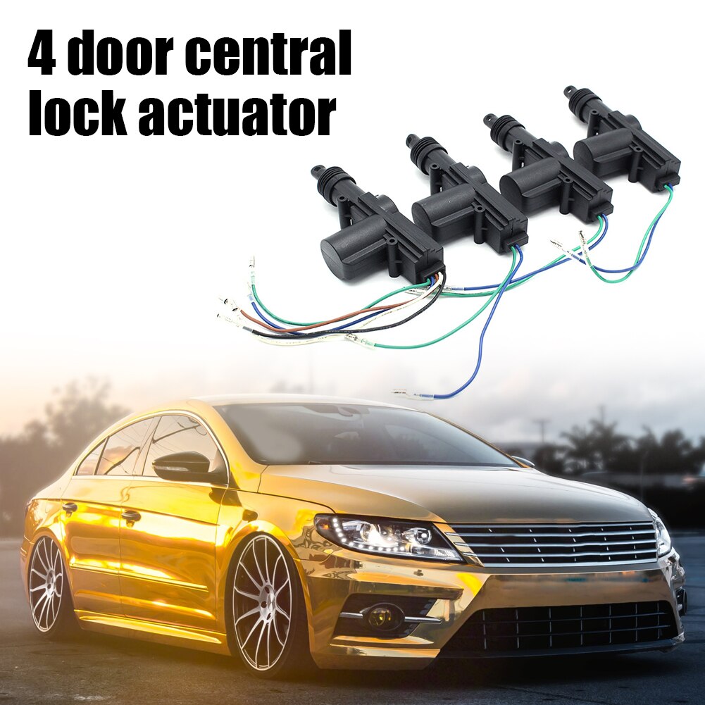 12V Universal Keyless Entry Locking Kit Auto Alarm System 4 Doors Central Keyless Entry System Locking Kit