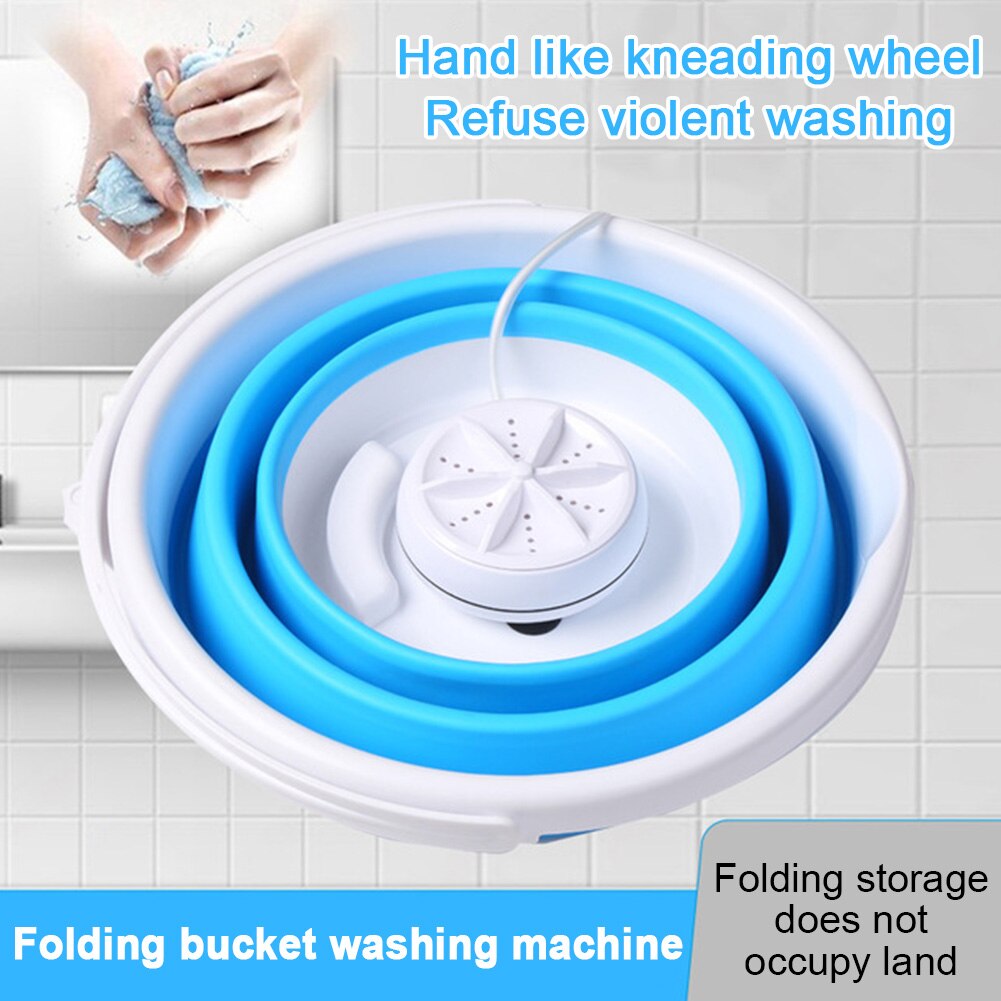 Ultrasone turbines mini wasmachine appartementen usb-aansluiting draagbare kleding studentenkamers compacte slaapzalen wasserij reiniger