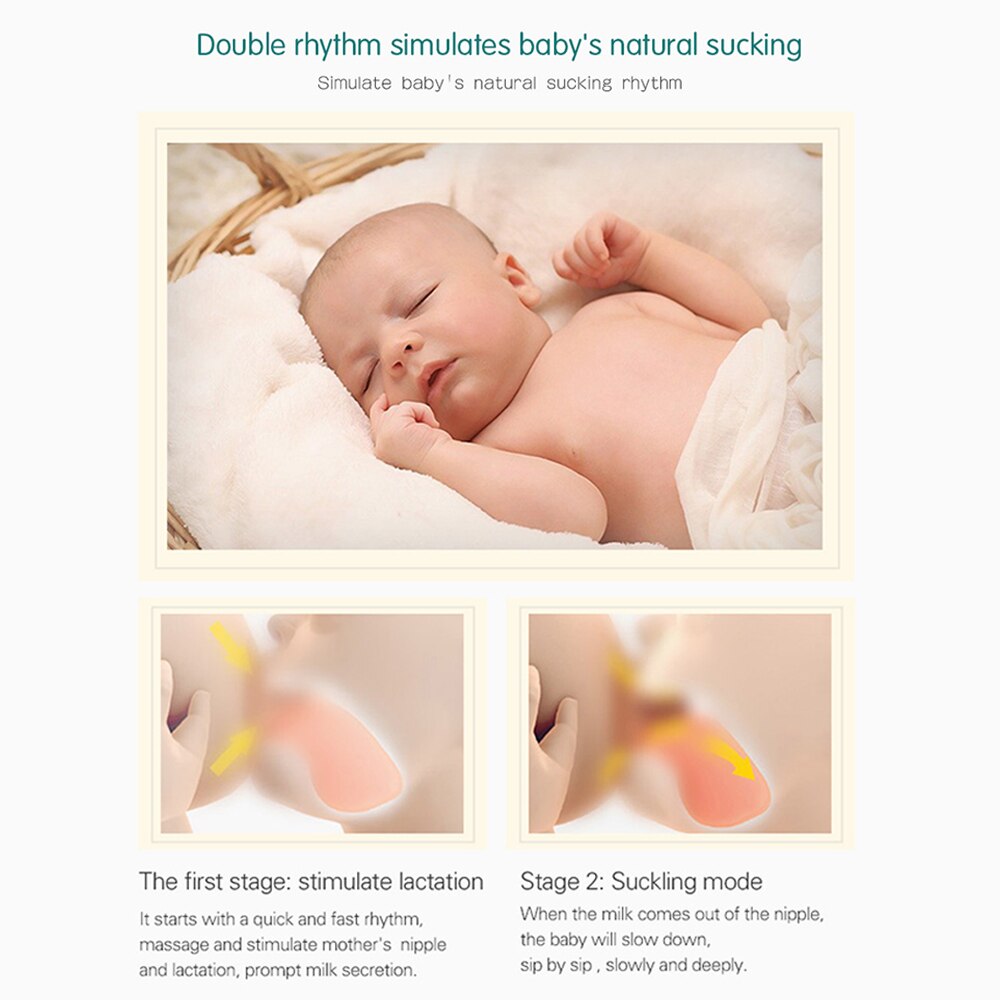 Dubbele Elektrische Borstkolf Baby Accessoires Wearable Stille Onzichtbare Handen Gratis Borst Pompen 3 Modes 16 Niveaus Verstelbare